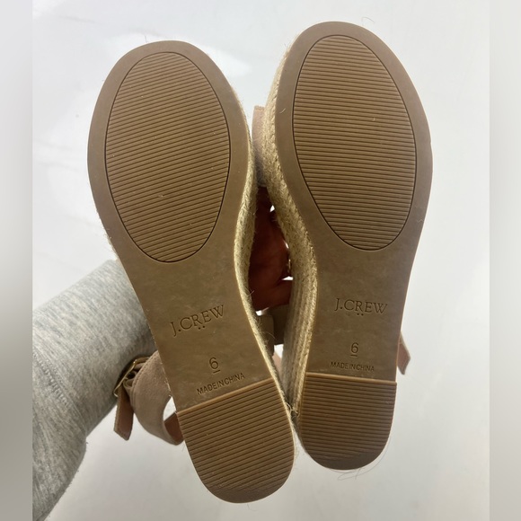 J. Crew Beige Wedge Sandals - Picture 7 of 9